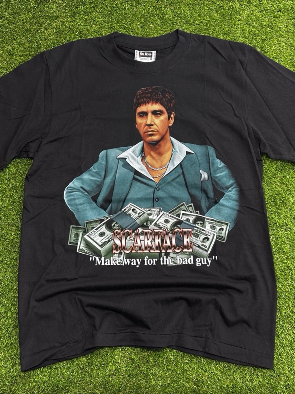 Vintage Scarface Graphic Black Men's T-Shirt (fits XL)